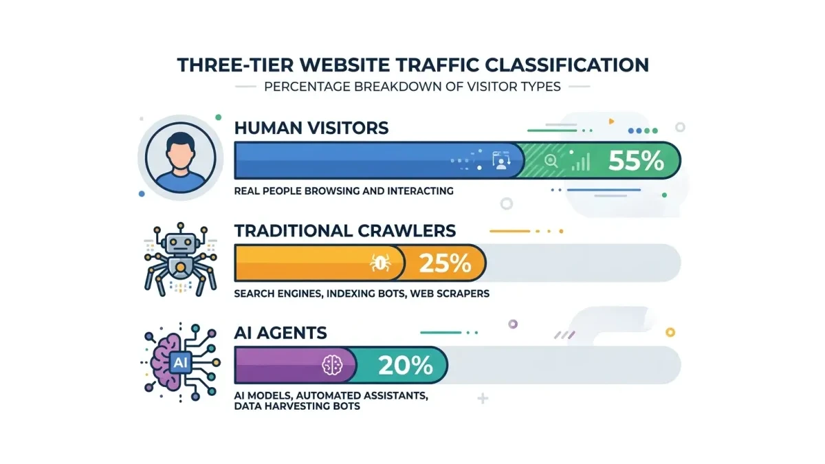 Infographic: Agent traffic classification flow for Pakistani websites
