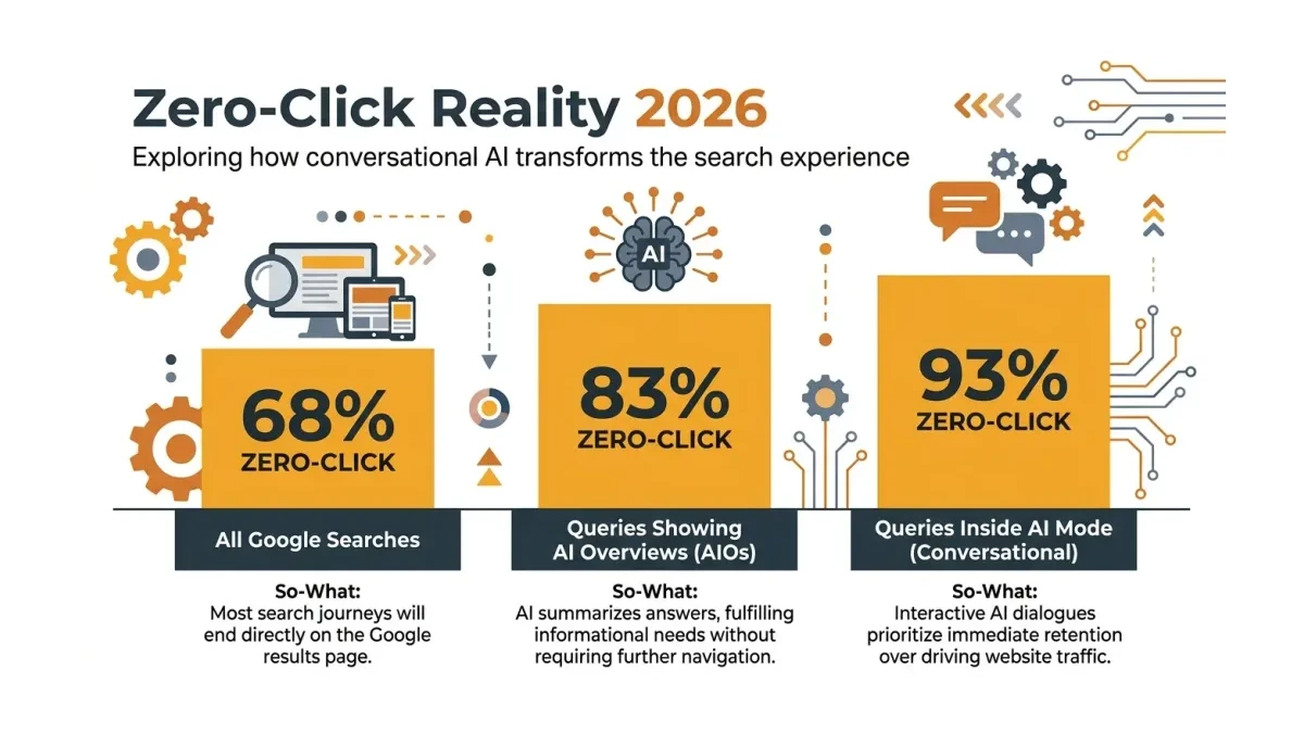 Infographic: Zero-Click Reality 2026
