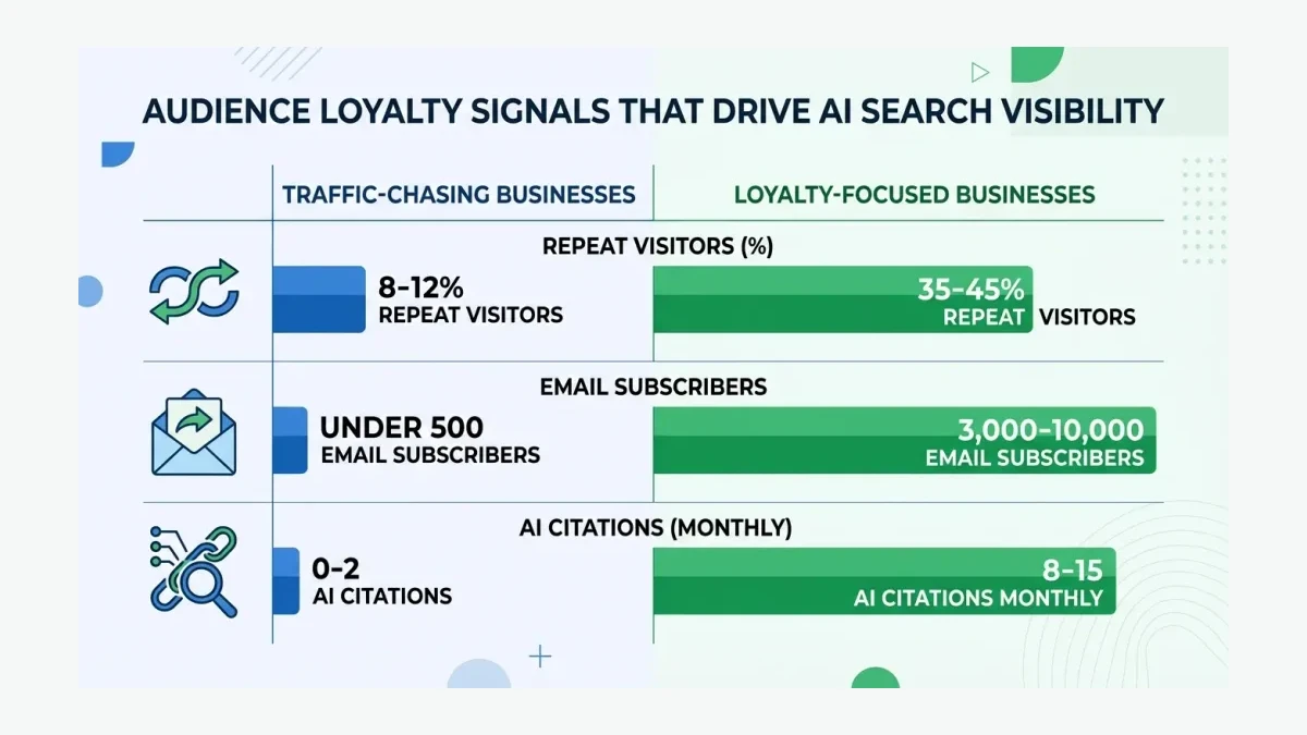 Infographic: Audience Loyalty Signals That Drive AI Search Visibility