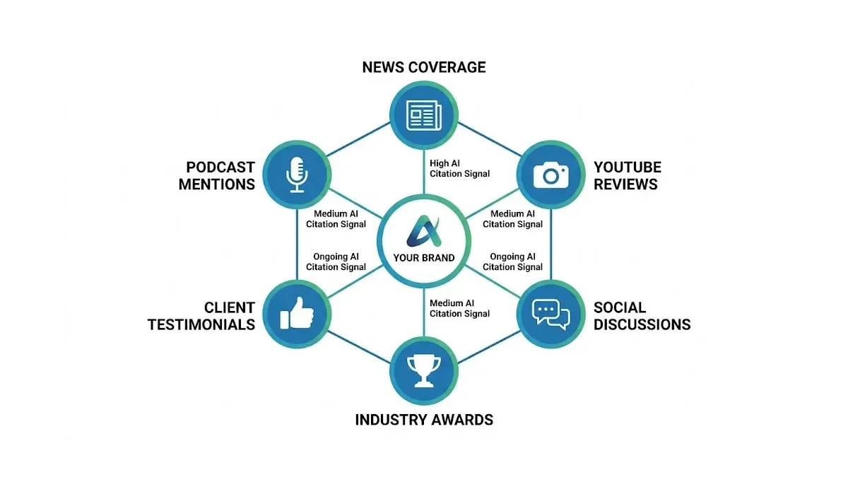 Infographic: Brand Awareness Multi-Channel Citation Map