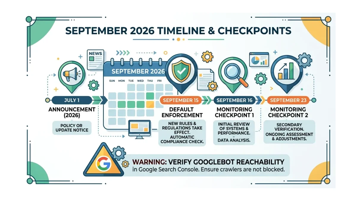 Infographic: Cloudflare September 15 timeline and monitoring checkpoints