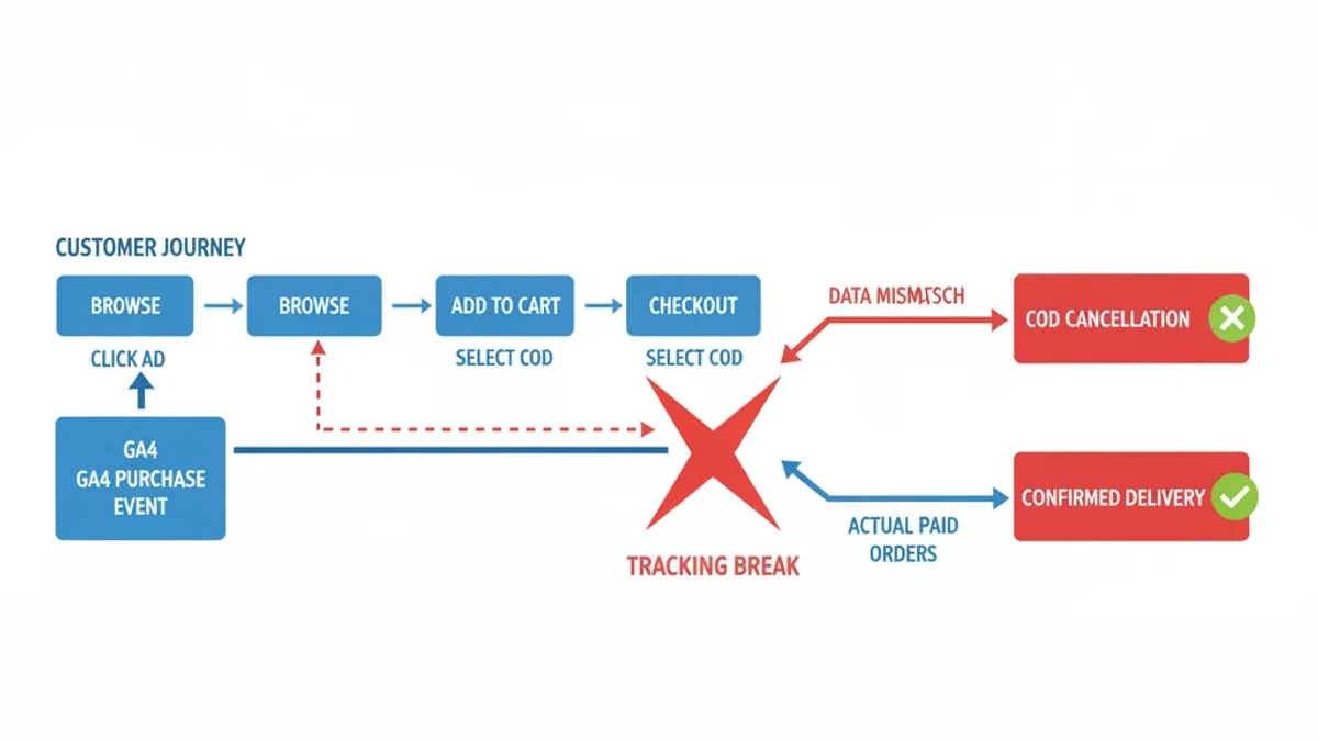 Infographic: COD conversion tracking gap for Pakistani ecommerce stores
