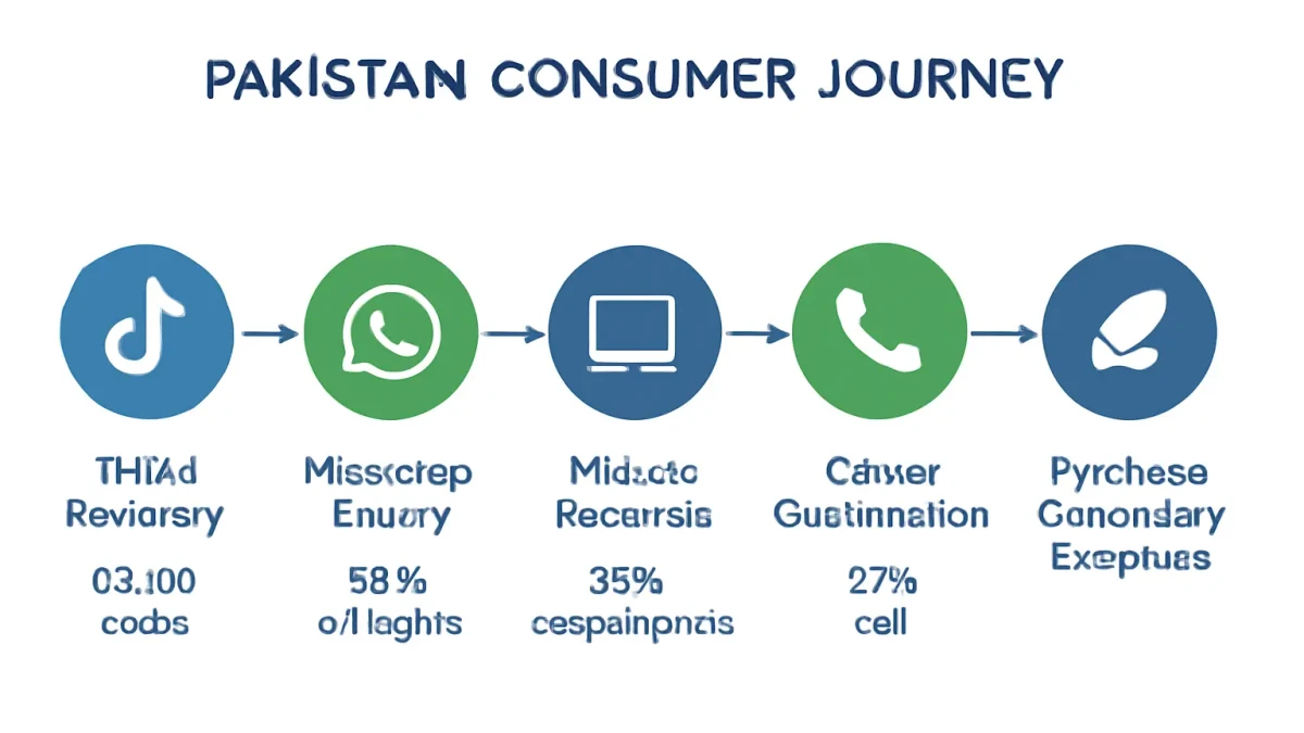 Infographic: Pakistani consumer journey map across digital channels