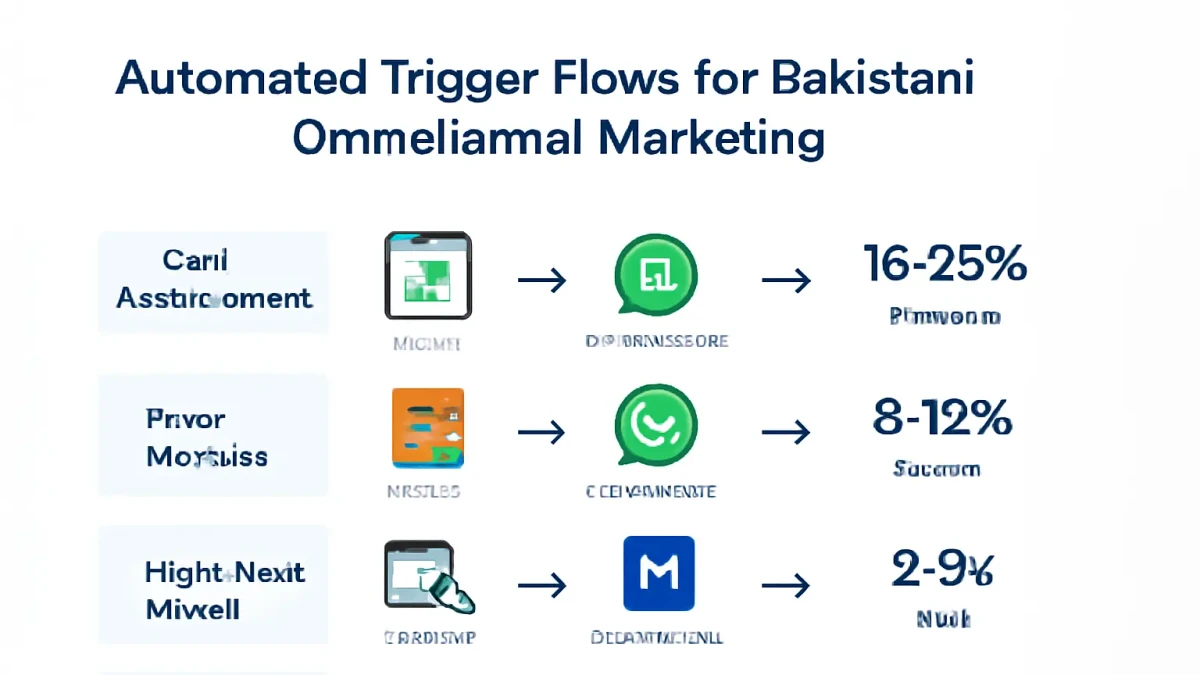 Infographic: Automated trigger flow for Pakistani omnichannel marketing