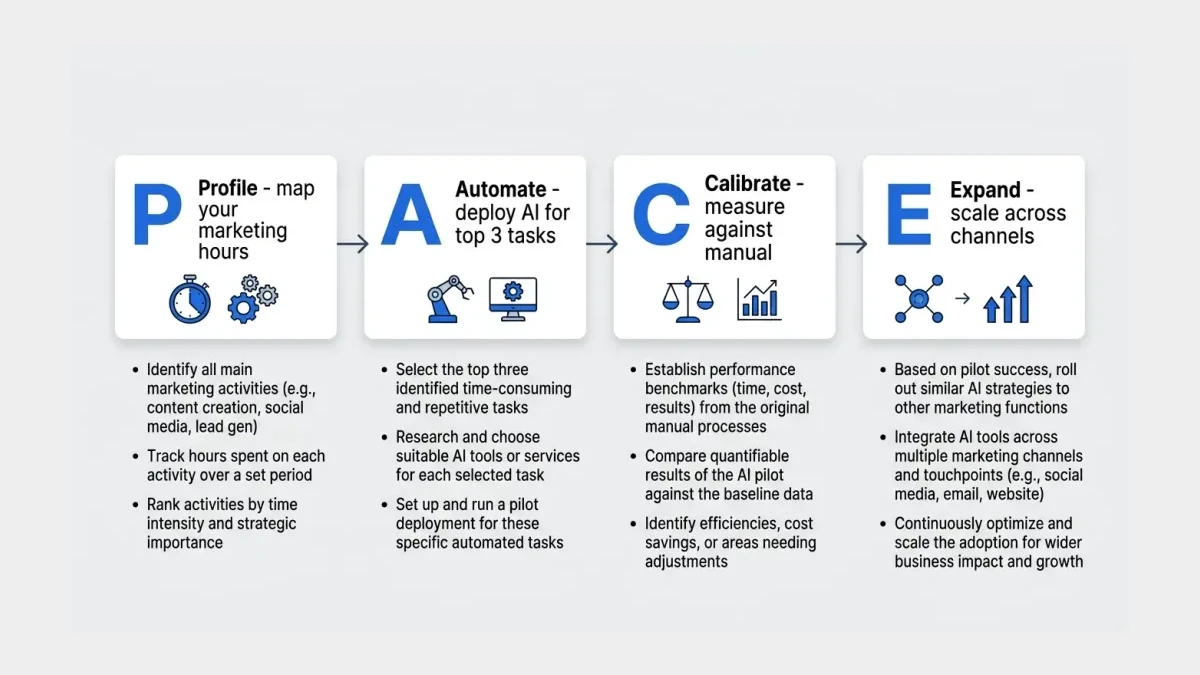 Infographic: PACE Framework 4-step flow diagram