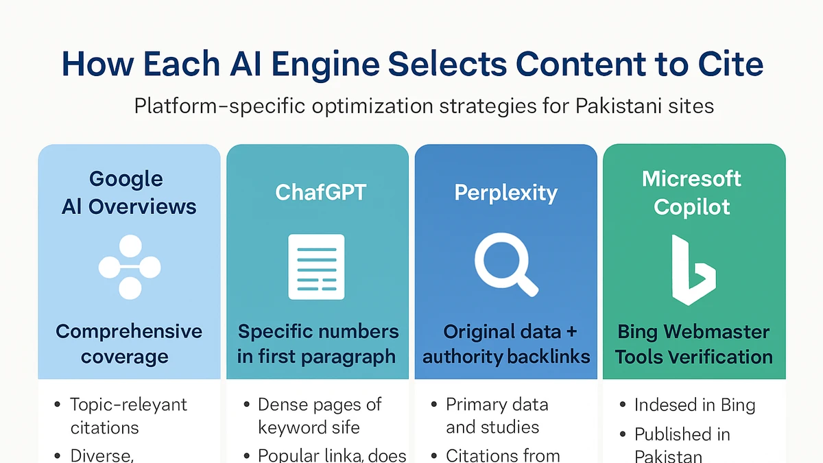 Infographic: AI Engine Citation Priorities Comparison