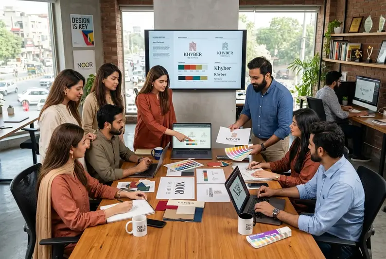 Brand Identity Design and Guidelines planning, dashboard, and workflow implementation