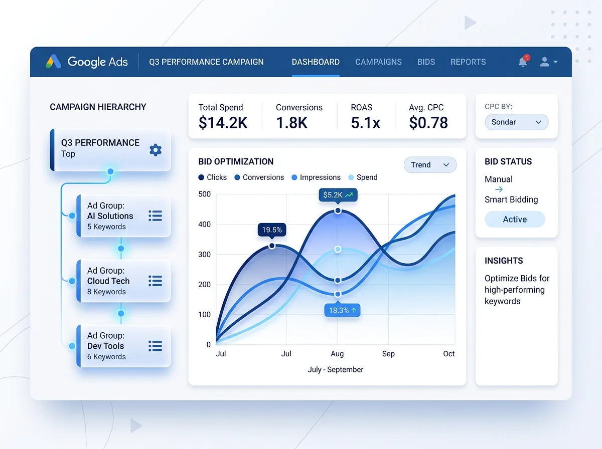 Google Ads Management and Optimization service visual