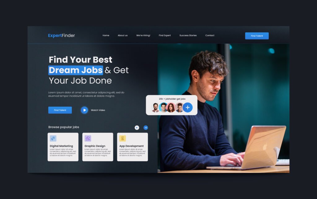 custom landing page design