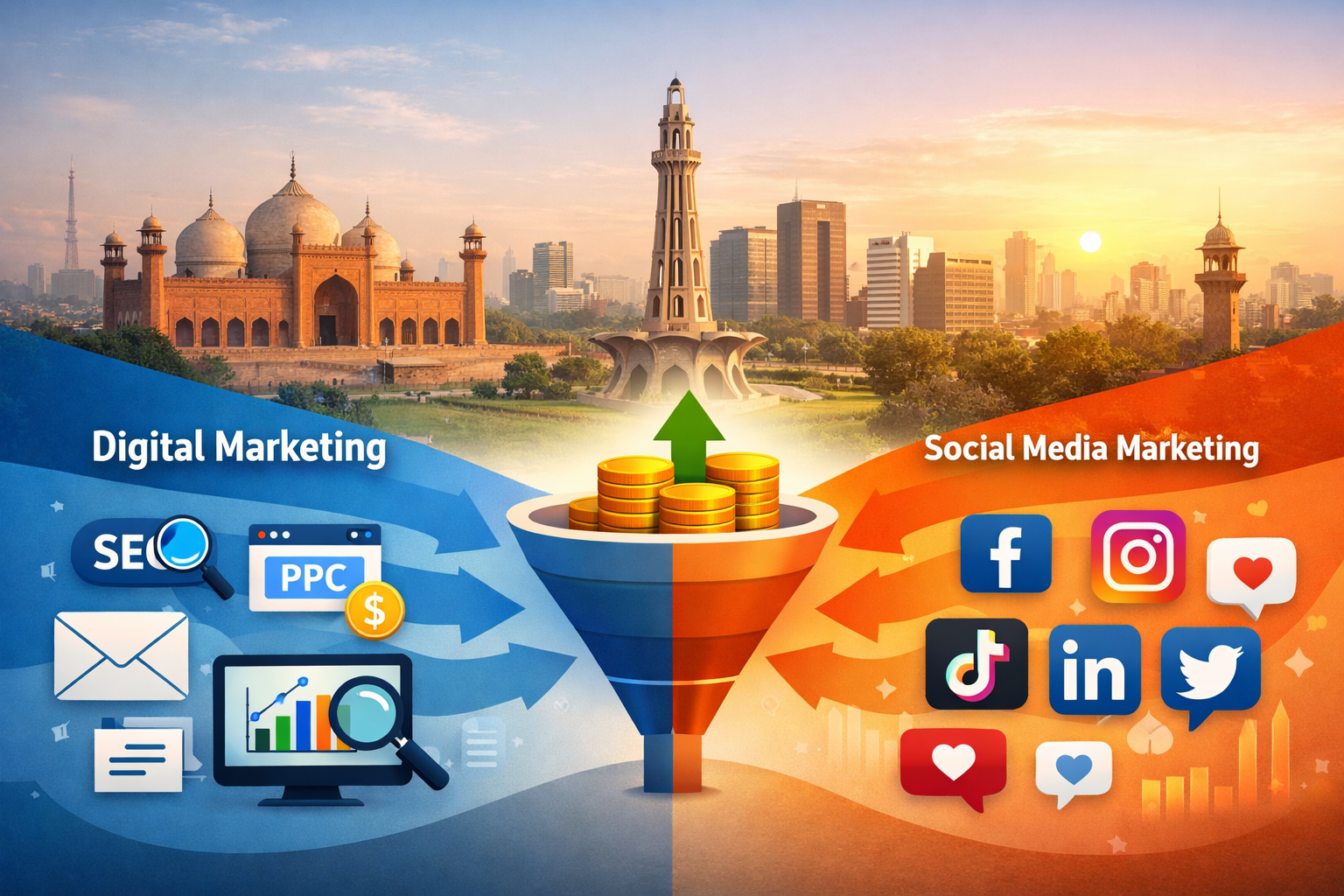 Difference Between Digital Marketing And Social Media Marketing​